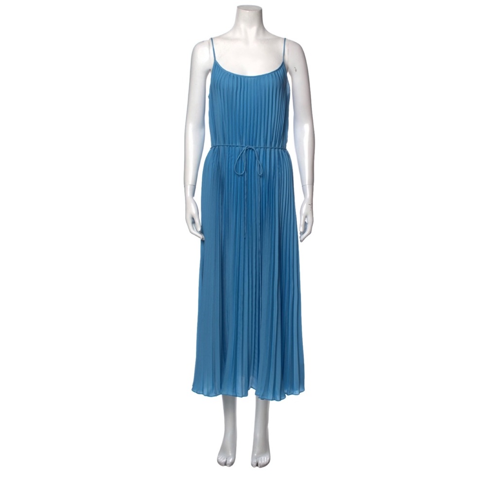 Vince Blue Pleated Dress, size large